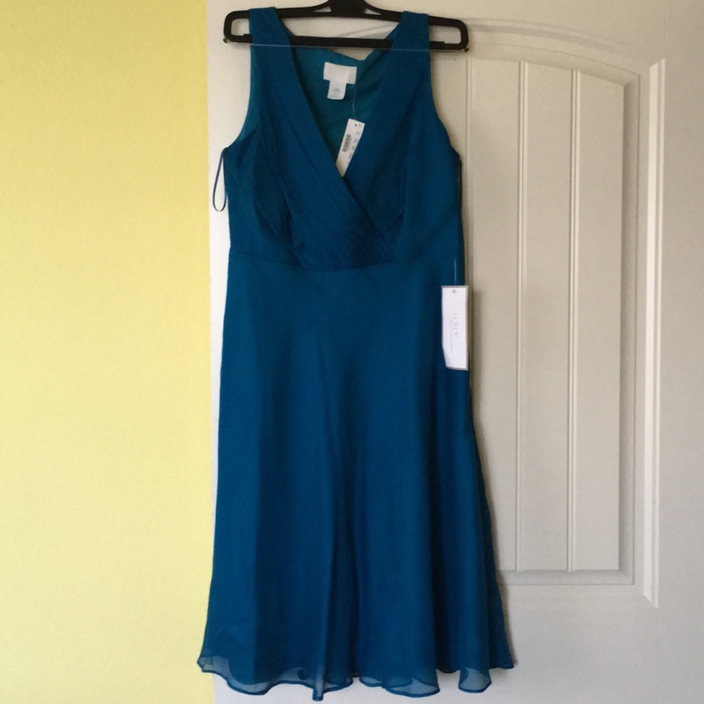 J. Crew teal size 6 (but fits like an 8) dress